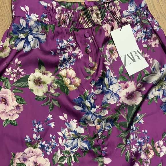 ZARA 2PC TOP & SATIN SKIRT SET - Picture 11 of 14